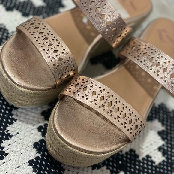 Report rose gold platform espadrilles size 9 - Picture 8 of 8